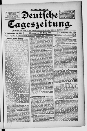 Deutsche Tageszeitung vom 27.03.1899