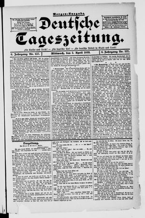 Deutsche Tageszeitung on Apr 5, 1899