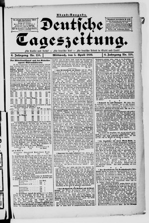 Deutsche Tageszeitung on Apr 5, 1899