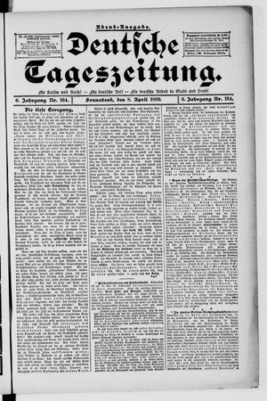 Deutsche Tageszeitung vom 08.04.1899