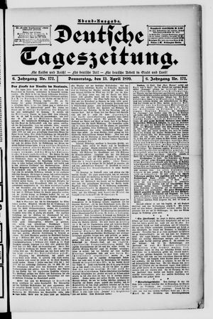 Deutsche Tageszeitung on Apr 13, 1899