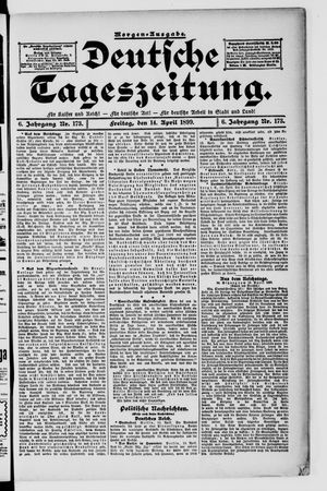 Deutsche Tageszeitung vom 14.04.1899