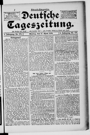 Deutsche Tageszeitung vom 17.04.1899