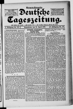 Deutsche Tageszeitung vom 22.04.1899