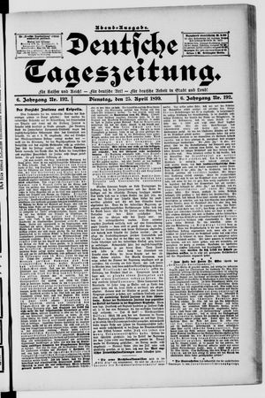 Deutsche Tageszeitung vom 25.04.1899