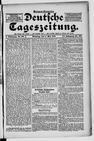 Deutsche Tageszeitung on May 2, 1899