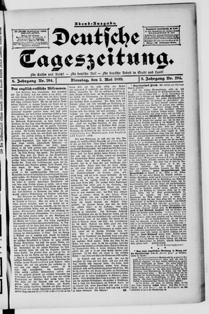 Deutsche Tageszeitung on May 2, 1899