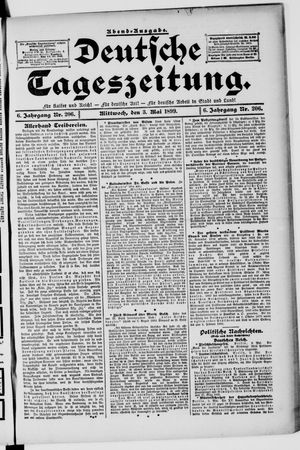 Deutsche Tageszeitung vom 03.05.1899