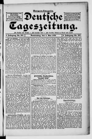 Deutsche Tageszeitung vom 04.05.1899