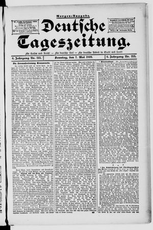 Deutsche Tageszeitung vom 07.05.1899