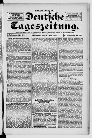 Deutsche Tageszeitung vom 10.05.1899