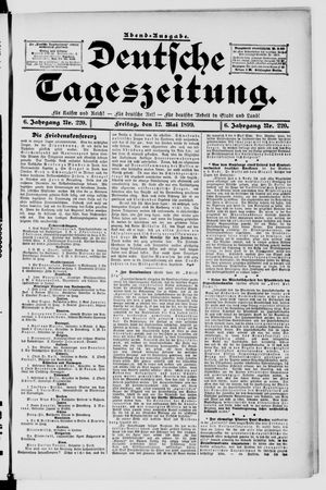 Deutsche Tageszeitung vom 12.05.1899