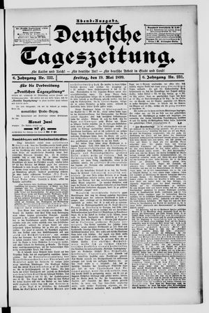 Deutsche Tageszeitung on May 19, 1899