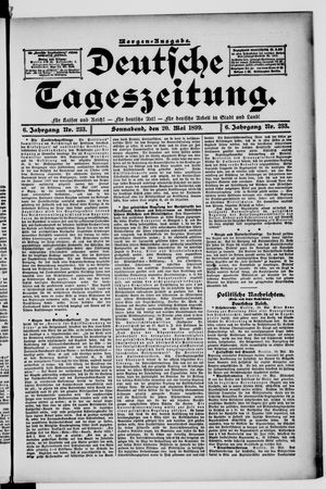 Deutsche Tageszeitung vom 20.05.1899
