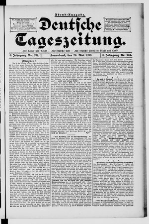 Deutsche Tageszeitung vom 20.05.1899