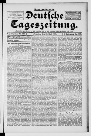 Deutsche Tageszeitung on May 21, 1899
