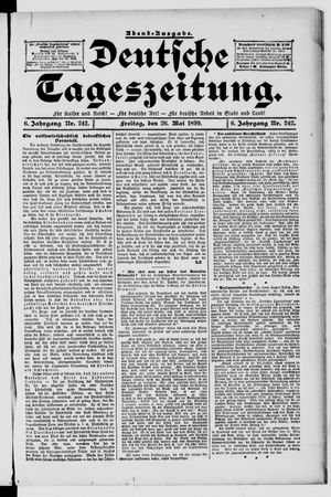 Deutsche Tageszeitung vom 26.05.1899