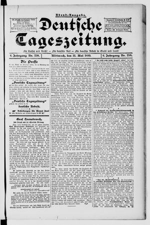 Deutsche Tageszeitung on May 31, 1899