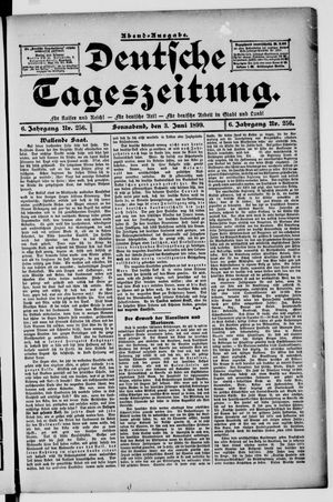 Deutsche Tageszeitung vom 03.06.1899