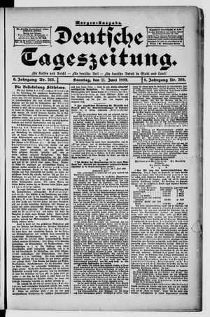 Deutsche Tageszeitung vom 11.06.1899