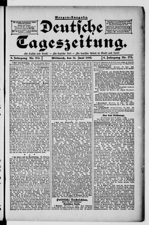 Deutsche Tageszeitung vom 14.06.1899