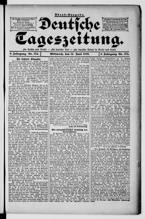 Deutsche Tageszeitung vom 14.06.1899