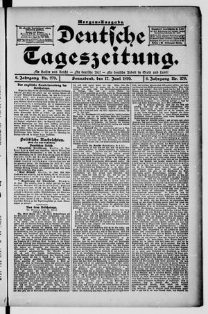 Deutsche Tageszeitung vom 17.06.1899