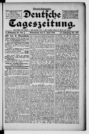 Deutsche Tageszeitung vom 17.06.1899