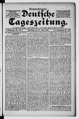 Deutsche Tageszeitung vom 18.06.1899