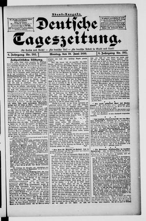 Deutsche Tageszeitung on Jun 19, 1899