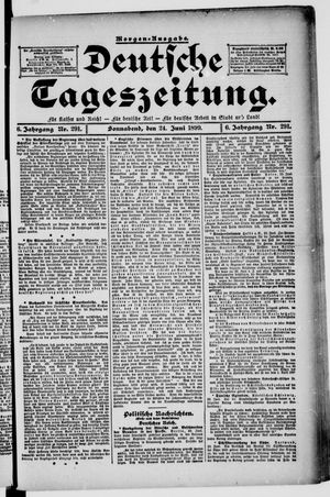 Deutsche Tageszeitung vom 24.06.1899