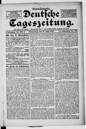 Deutsche Tageszeitung vom 29.06.1899