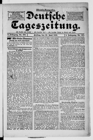 Deutsche Tageszeitung vom 30.06.1899