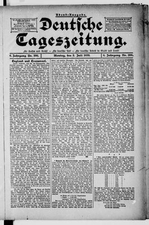 Deutsche Tageszeitung vom 03.07.1899
