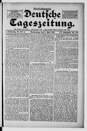 Deutsche Tageszeitung vom 06.07.1899