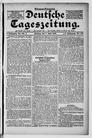 Deutsche Tageszeitung vom 07.07.1899
