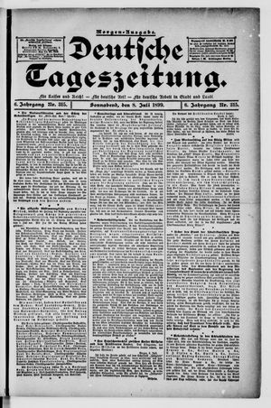 Deutsche Tageszeitung on Jul 8, 1899