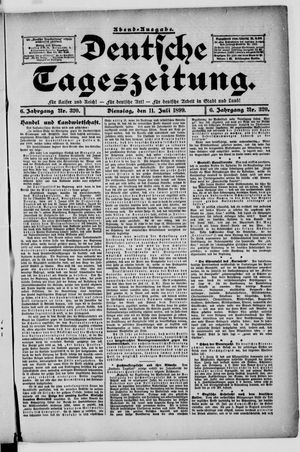 Deutsche Tageszeitung vom 11.07.1899