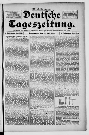 Deutsche Tageszeitung vom 13.07.1899