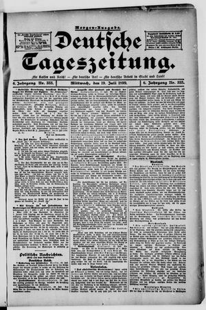 Deutsche Tageszeitung vom 19.07.1899