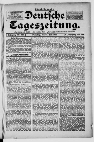 Deutsche Tageszeitung vom 24.07.1899