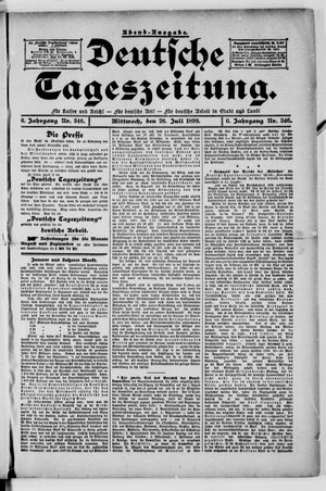 Deutsche Tageszeitung vom 25.07.1899
