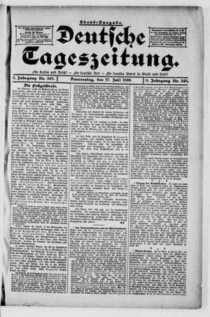 Deutsche Tageszeitung vom 26.07.1899