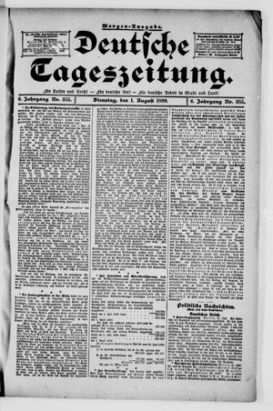 Deutsche Tageszeitung vom 01.08.1899
