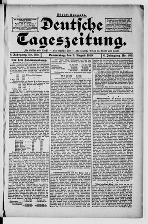 Deutsche Tageszeitung vom 03.08.1899
