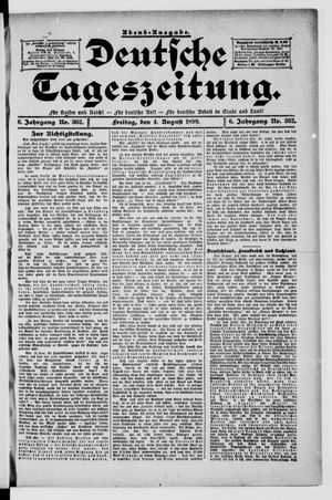 Deutsche Tageszeitung vom 04.08.1899