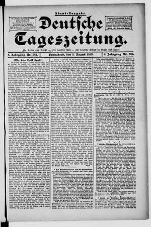 Deutsche Tageszeitung vom 05.08.1899