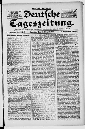 Deutsche Tageszeitung vom 13.08.1899