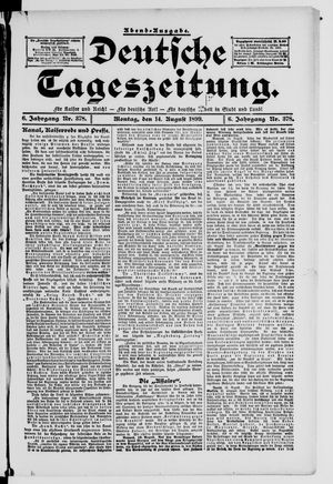 Deutsche Tageszeitung vom 14.08.1899