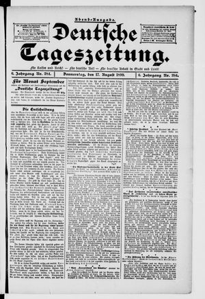 Deutsche Tageszeitung vom 17.08.1899